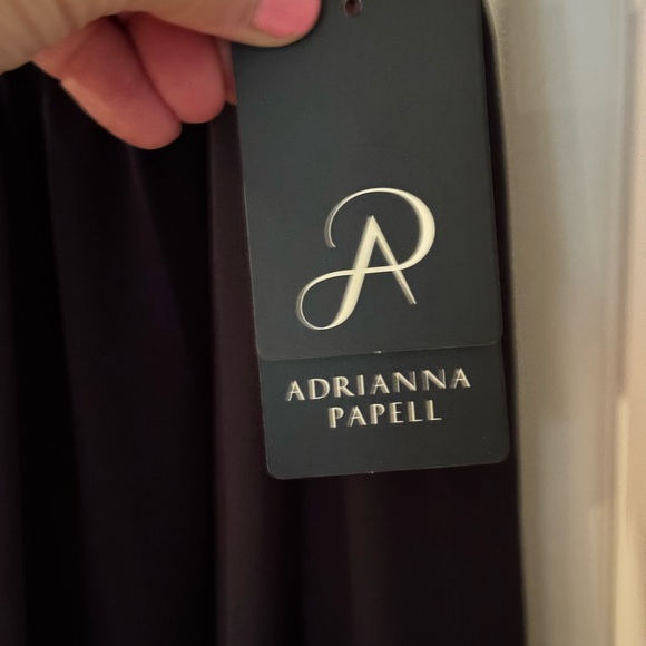 NWT Midnight Navy Formal gown by Adriana Papell. - Picture 3 of 5